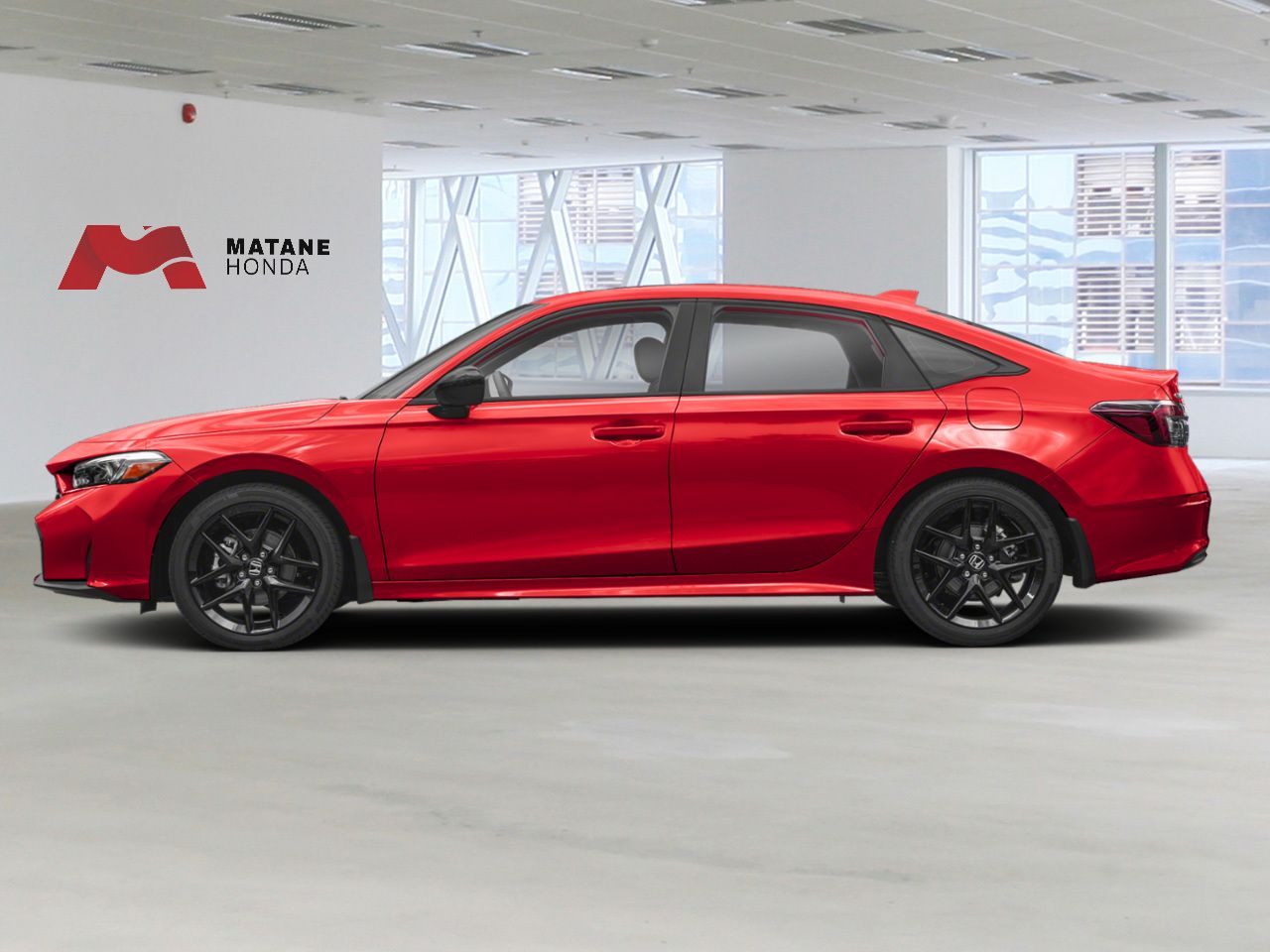 Honda Civic hybride berline CIVIC SDN SPORT HYBRID 2026 Rouge rallye Matane - photo #2