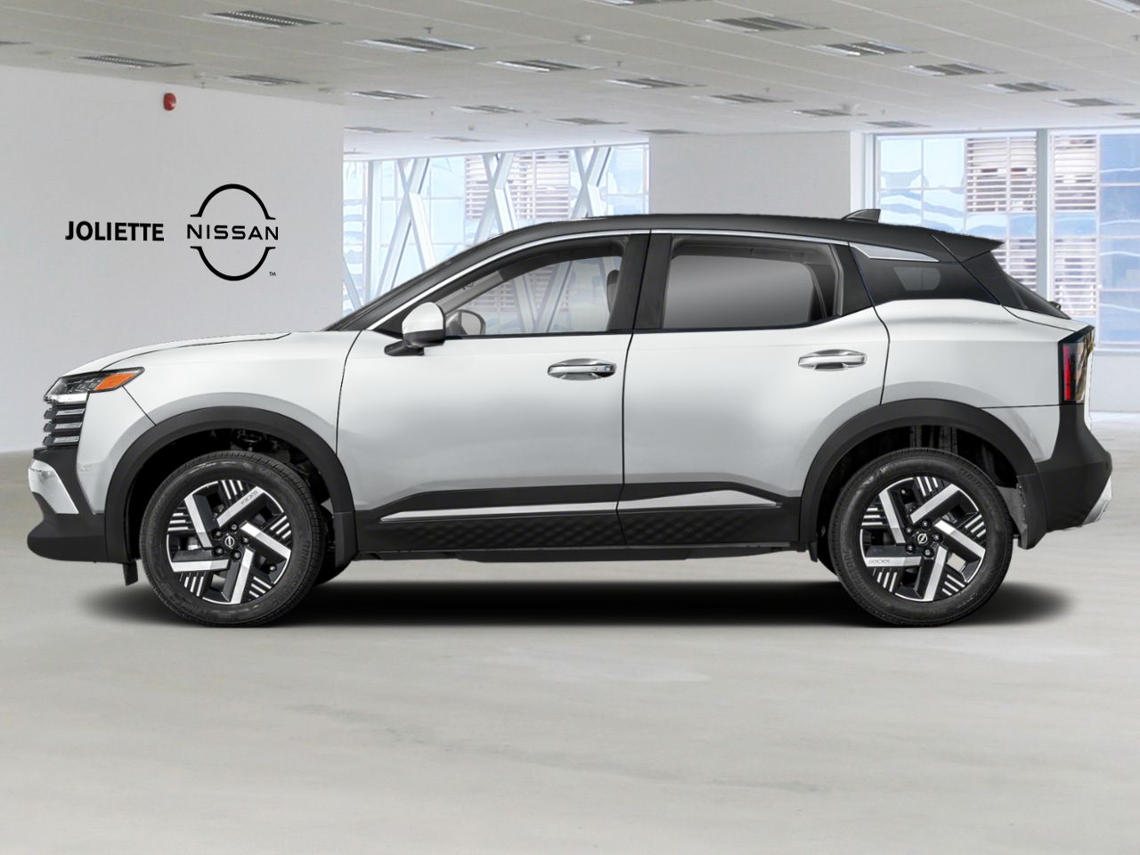 2026 NISSAN Kicks Aspen White TriCoat/Super Black Joliette - photo #2