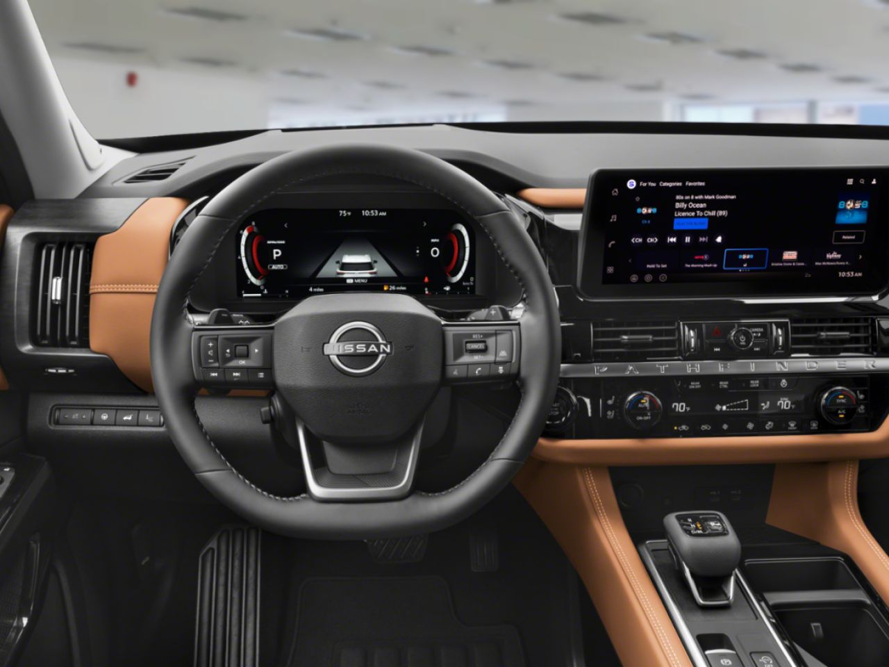 2026 NISSAN Pathfinder Everest While Pearl Tricoat/Super Black Joliette - photo #4