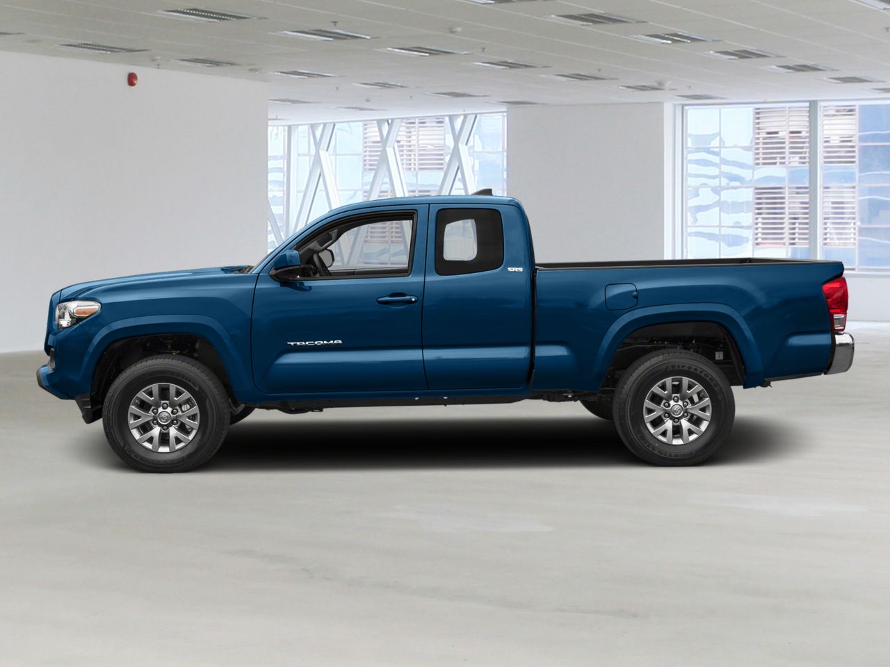 Blue 2018 Toyota Tacoma SR5 V6 Access Cab 4WD Pickup Truck Four-Wheel Drive