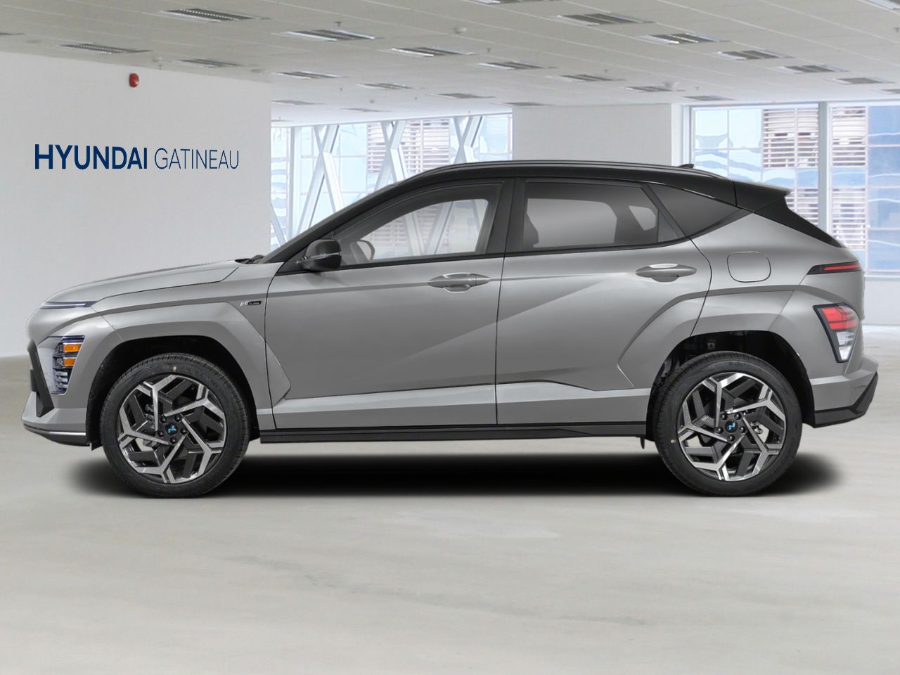 Hyundai Kona 2026 Gris cybern&eacute;tique avec toit Noir abyssal Gatineau - photo #1