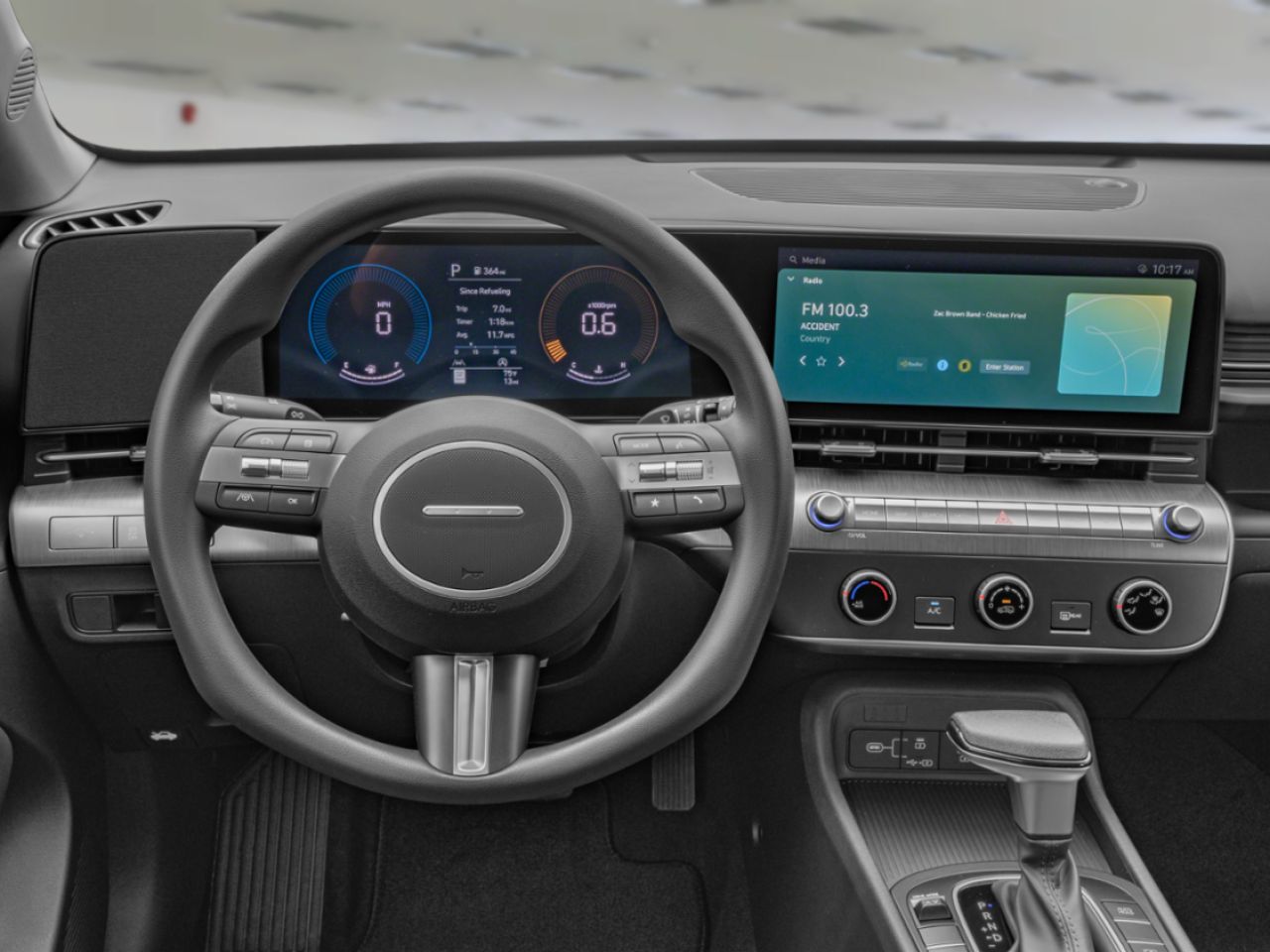 Tableau de bord et système multimédia du Hyundai Kona 2026