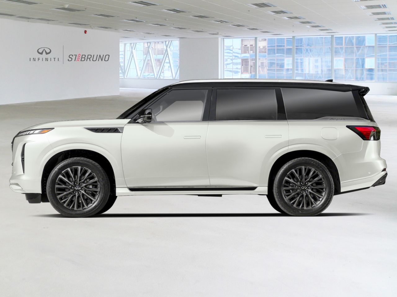 INFINITI QX80 2026 Noir obsidienne/Blanc radieux  - photo #1