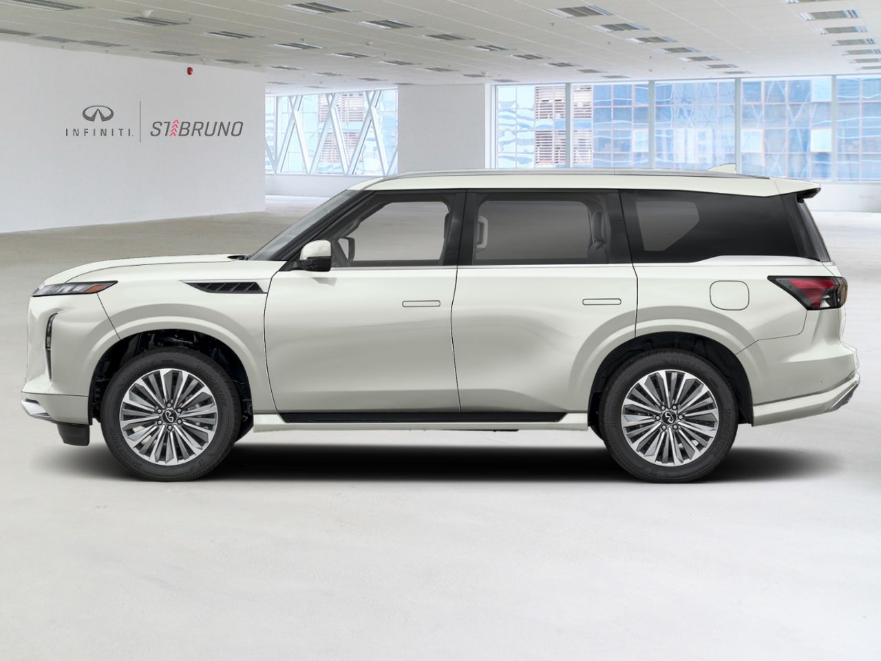 2026 INFINITI QX80 Radiant White TriCoat Pearl Saint-Basile-le-Grand - photo #2