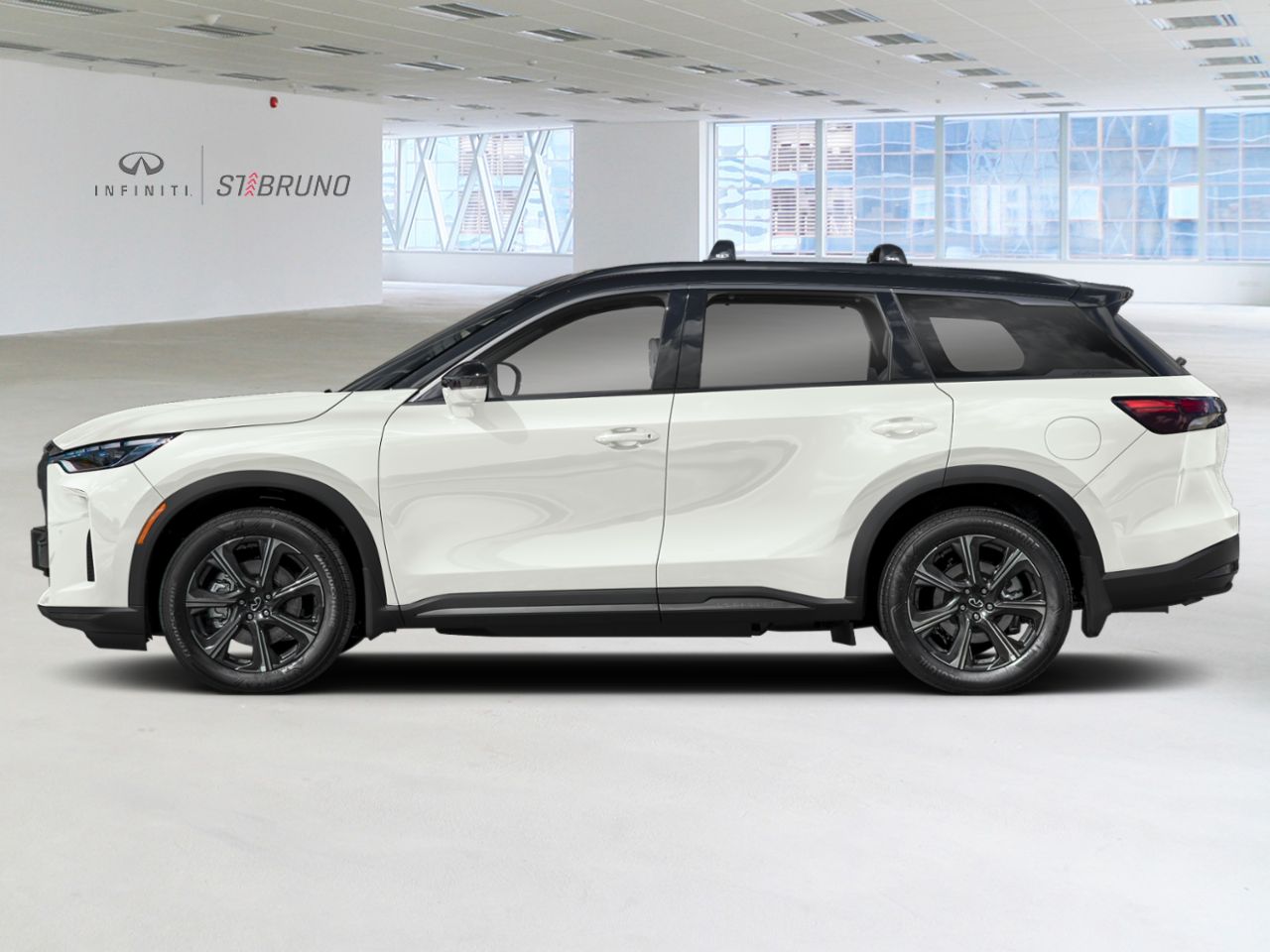 2026 INFINITI QX60 2-Tone Radiant White/Black Obsidian Saint-Basile-le-Grand - photo #2