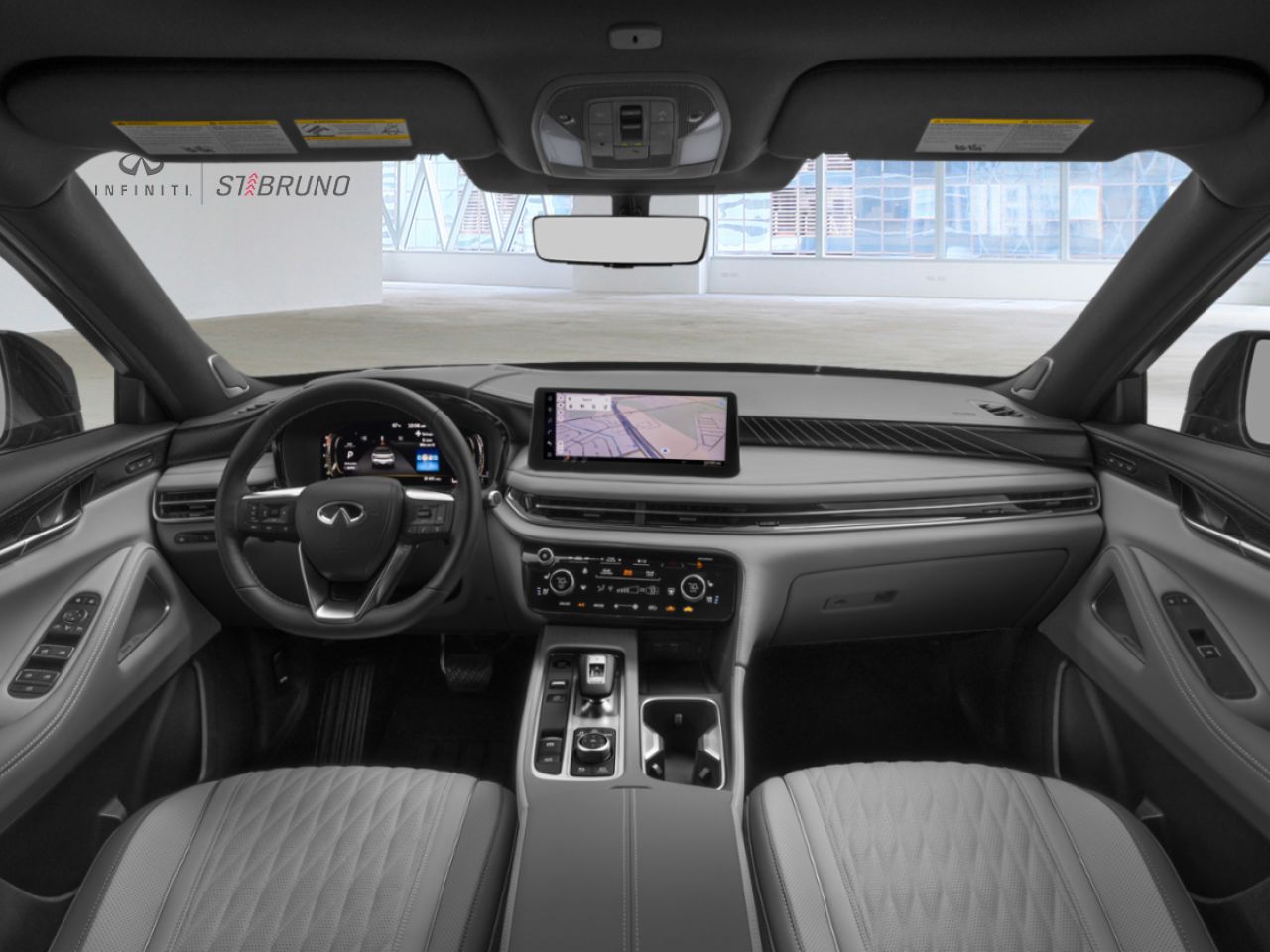 2026 INFINITI QX60 2-Tone Radiant White/Black Obsidian Saint-Basile-le-Grand - photo #8