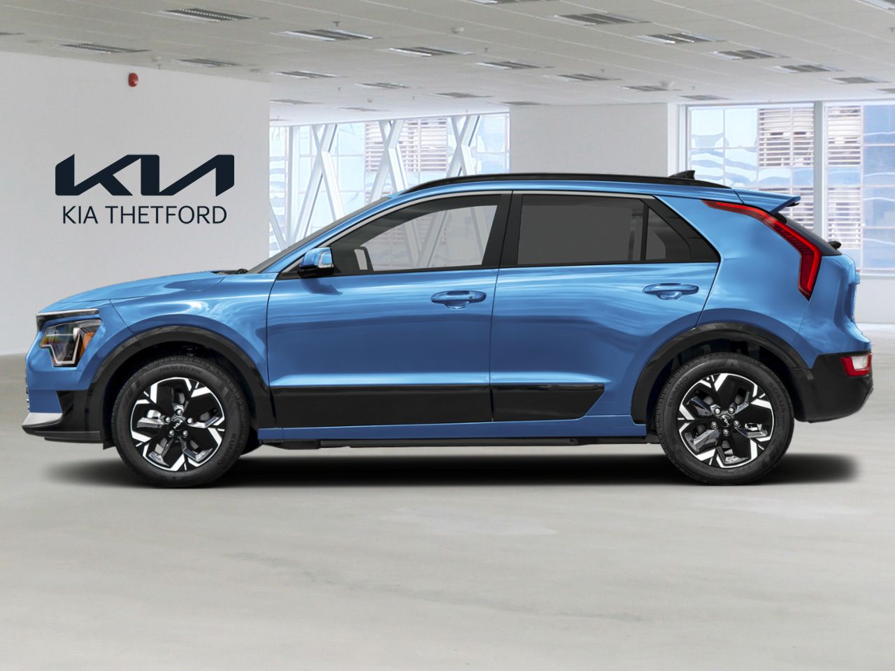 Kia Niro &eacute;lectrique 2026 Bleu min&eacute;ral Thetford Mines - photo #1