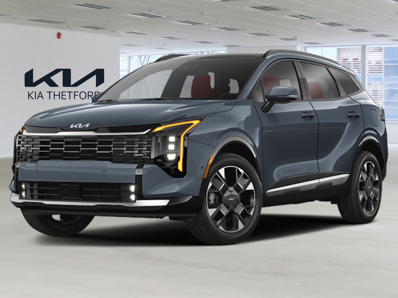 KIA SPORTAGE EX PREMIUM INT. ROUGE 2026 Gris Thetford Mines - photo #0