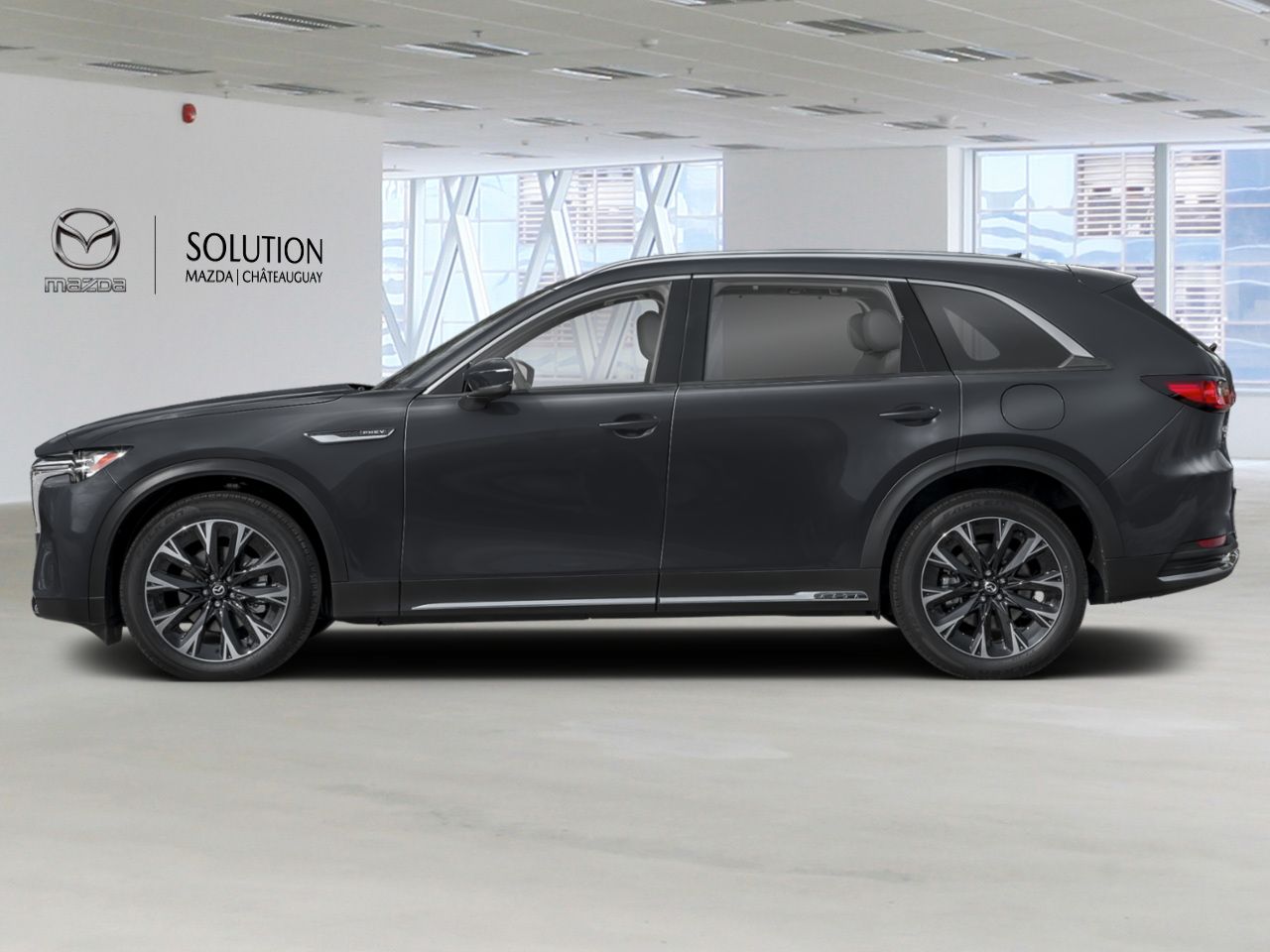MAZDA CX-90 hybride rechargeable GT TI 2026 Noir de jais mica Ch&acirc;teauguay - photo #1