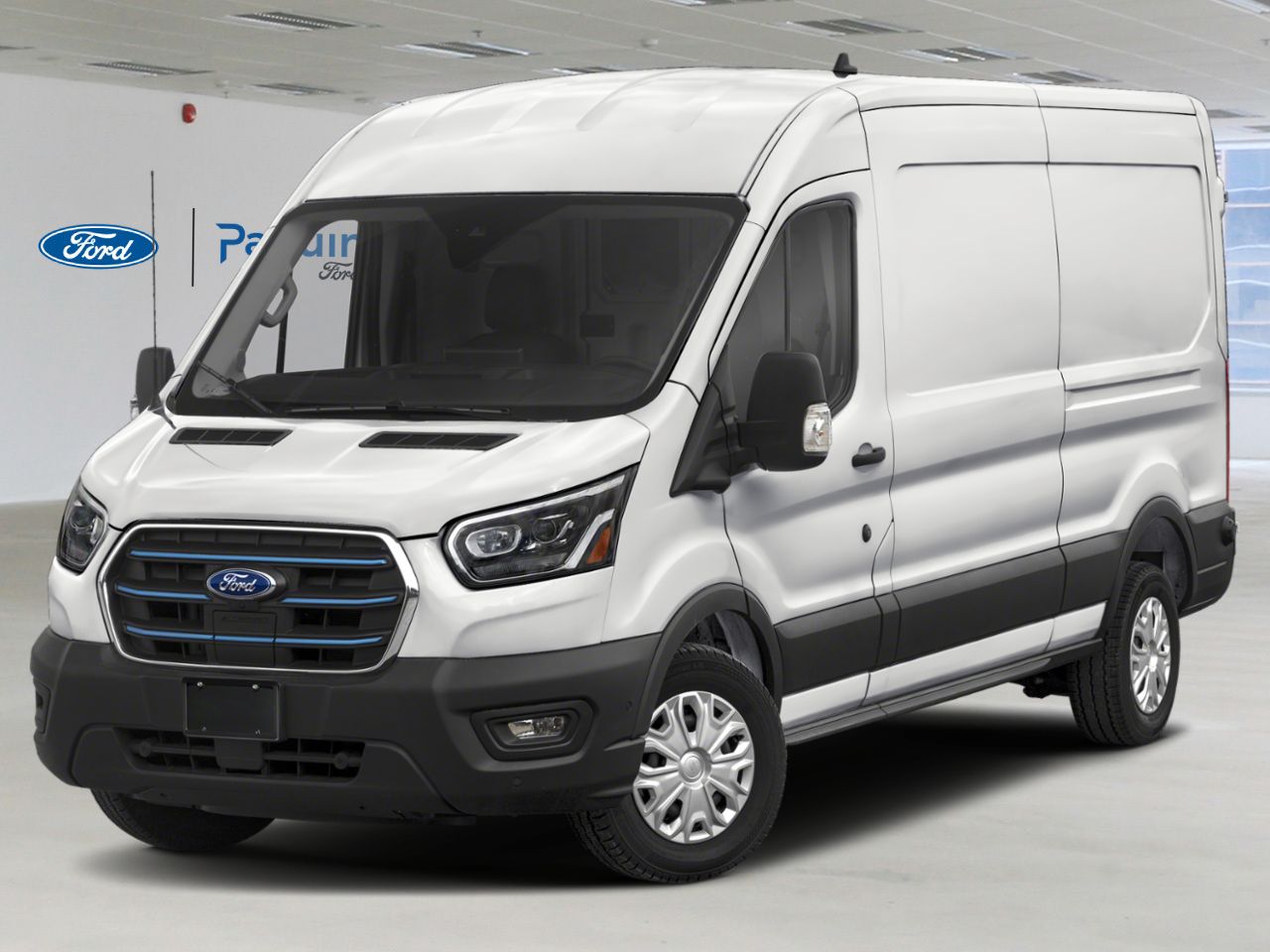 2025 Ford E-Transit Cargo Van Oxford White Rouyn-Noranda - photo #0