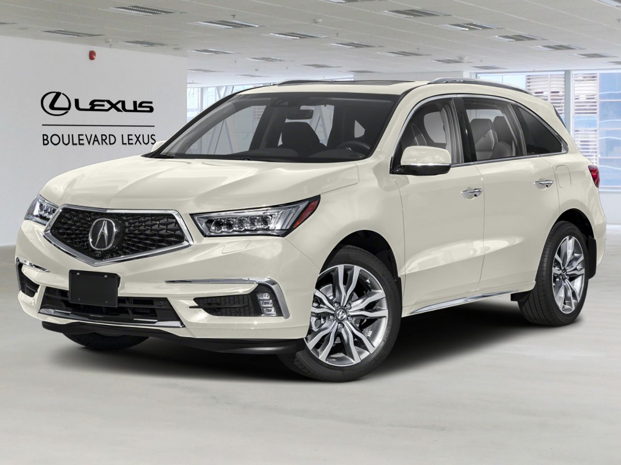 White 2019 Acura MDX SH-AWD with Elite Package SUV / Crossover Automatic