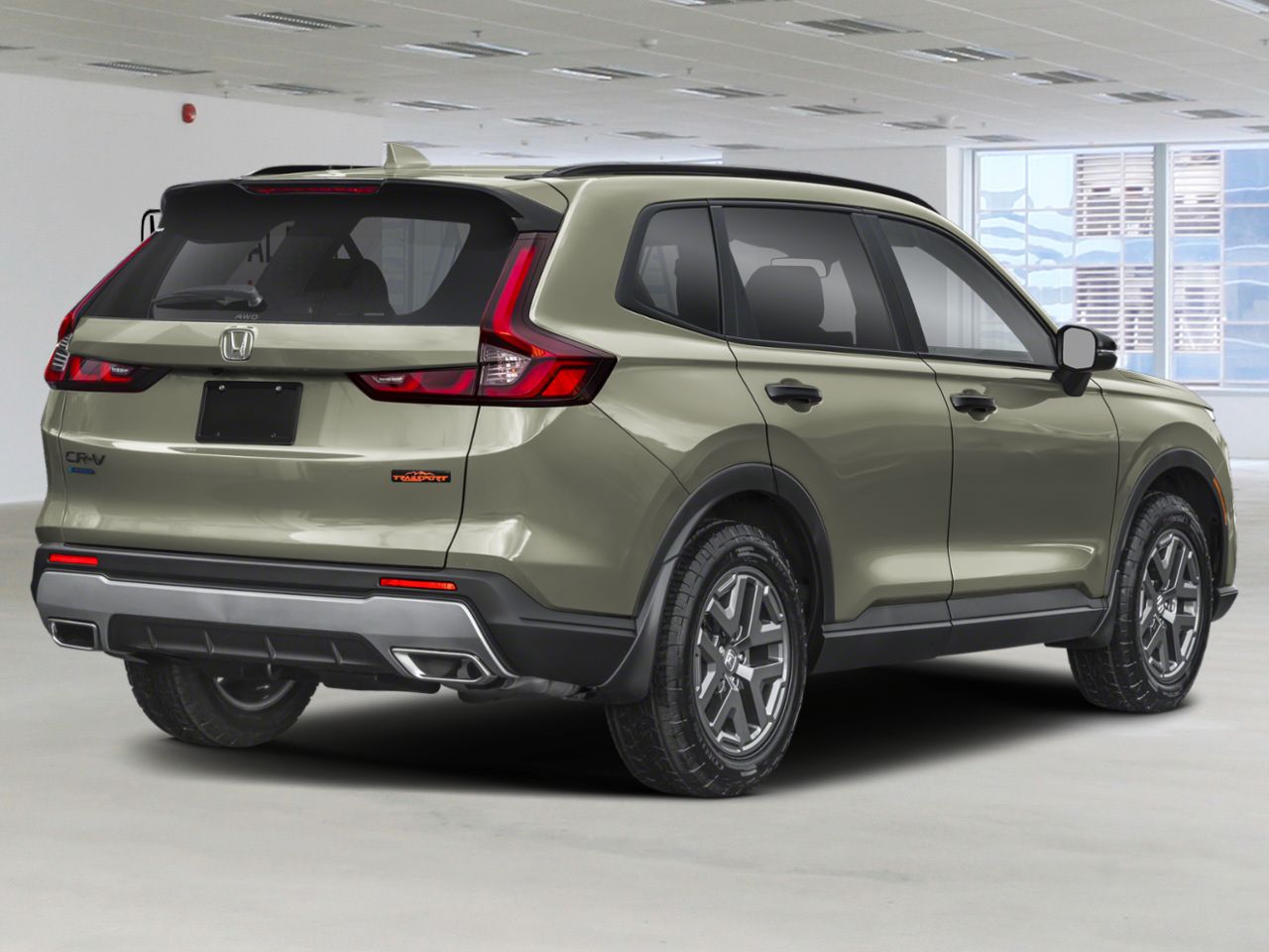 2026 HONDA CR-V Hybrid TrailSport TI Ash Green Metallic Val-d'Or - photo #2