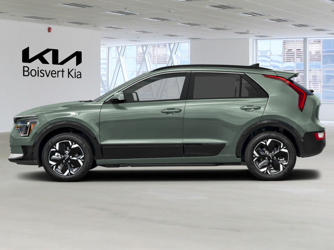 Kia Niro &eacute;lectrique 2026 Vert paysage urbain Blainville - photo #1