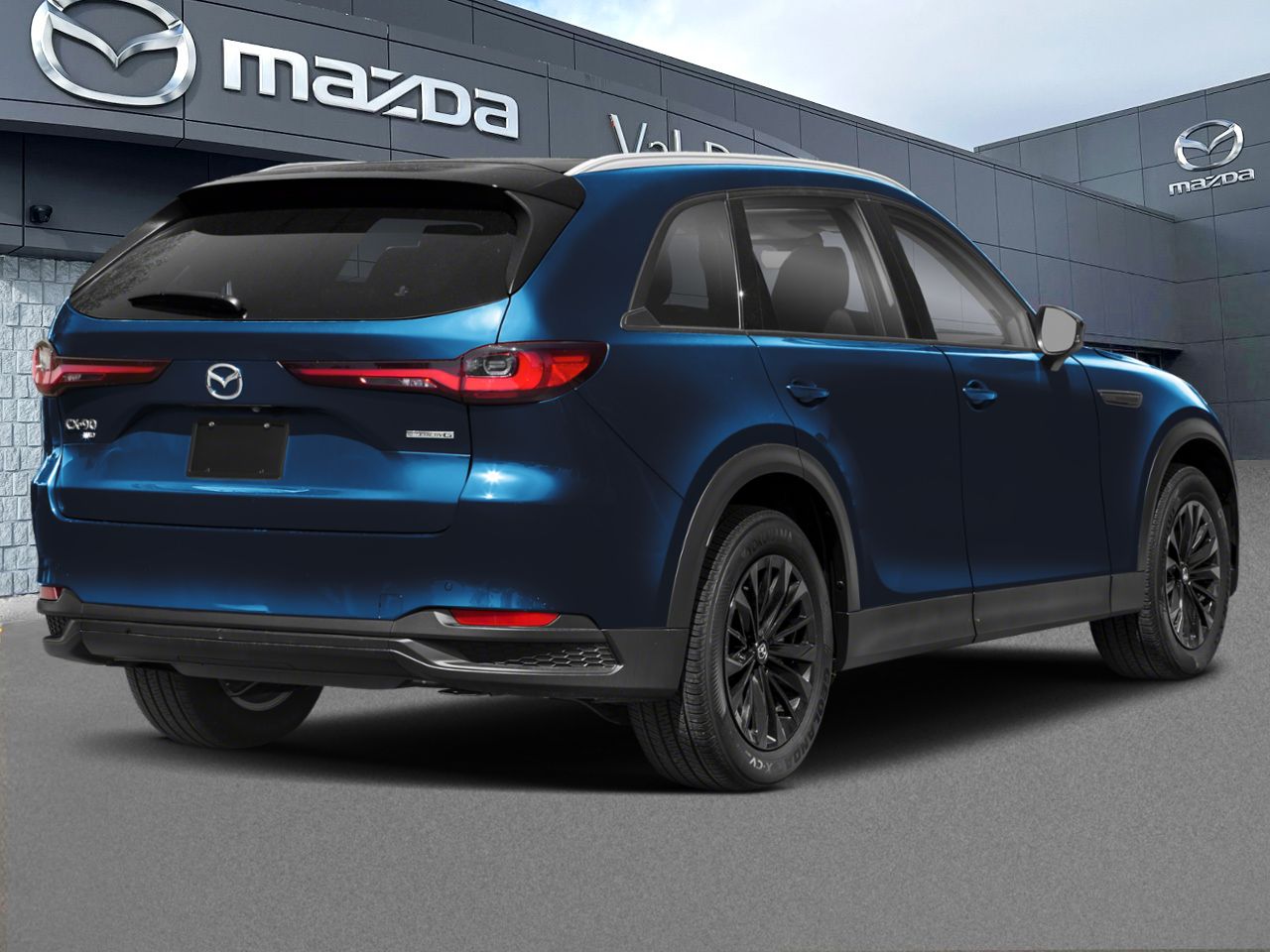 Mazda CX-90 hybride l&eacute;ger GS-L TI 2026 Bleu cristal fonc&eacute; mica Val-David - photo #1