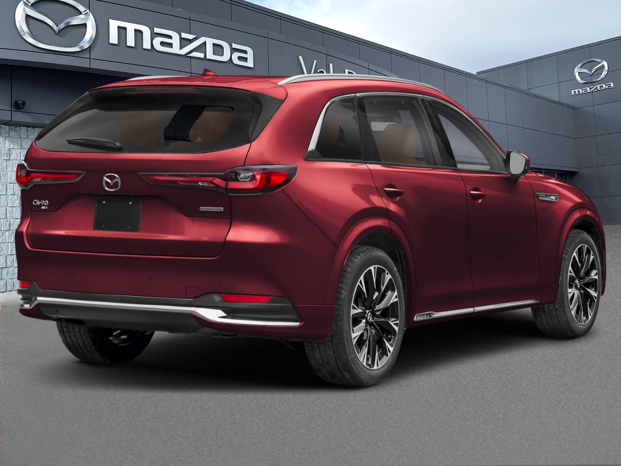 Mazda CX-90 hybride l&eacute;ger Signature TI, 7 passagers, 2026 Rouge artisanal m&eacute;tallis&eacute; Val-David - photo #2