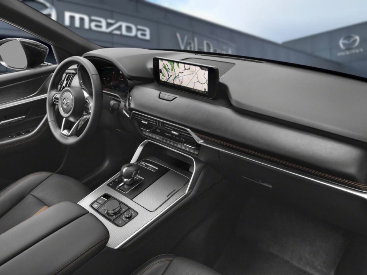 2025 Mazda CX-90 PHEV &Eacute;ligible &agrave; une subvention gouvernementale allant jusqu&rsquo;&agrave; 7500$ Jet Black Mica Val-David - photo #3