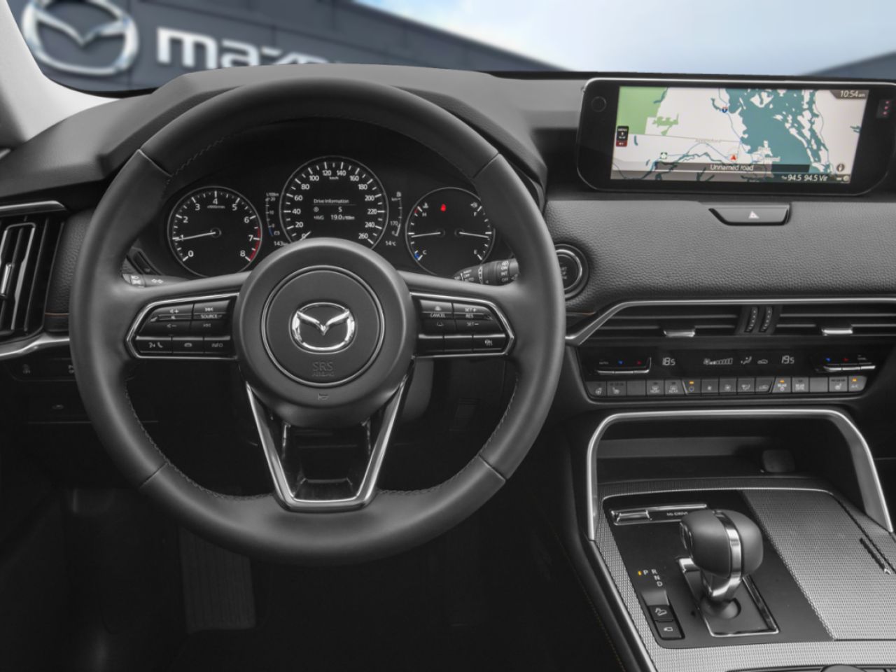 Mazda CX-90 hybride l&eacute;ger GT TI, MHEV 2026 Blanc Val-David - photo #3