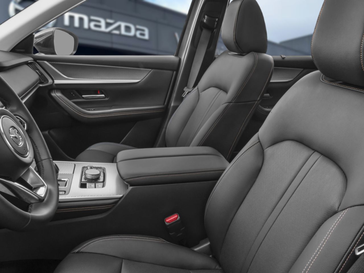 Mazda CX-90 hybride l&eacute;ger GT TI, MHEV 2026 Blanc Val-David - photo #7