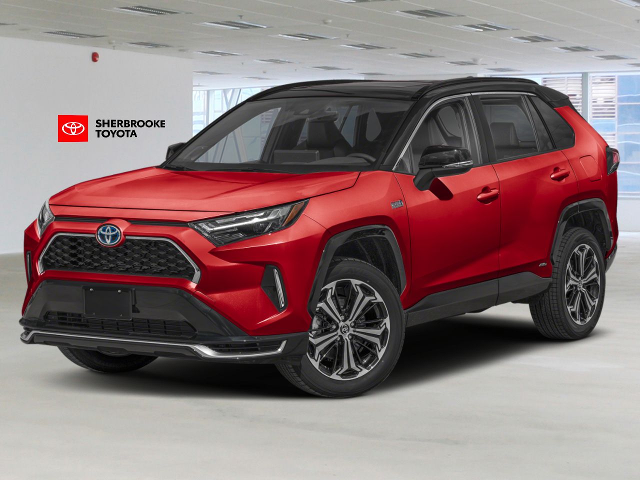 2025 Toyota RAV4 Plug-In Hybrid JTMGB3FV9SD284401 Supersonic Red w/Black Roof Sherbrooke - photo #0
