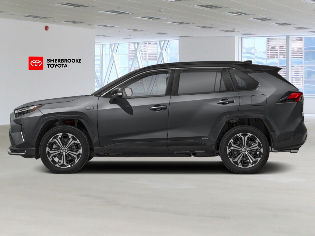 Toyota RAV4 hybride rechargeable XSE 2025 Gris magnétique métallisé avec toit noir Sherbrooke - photo #2