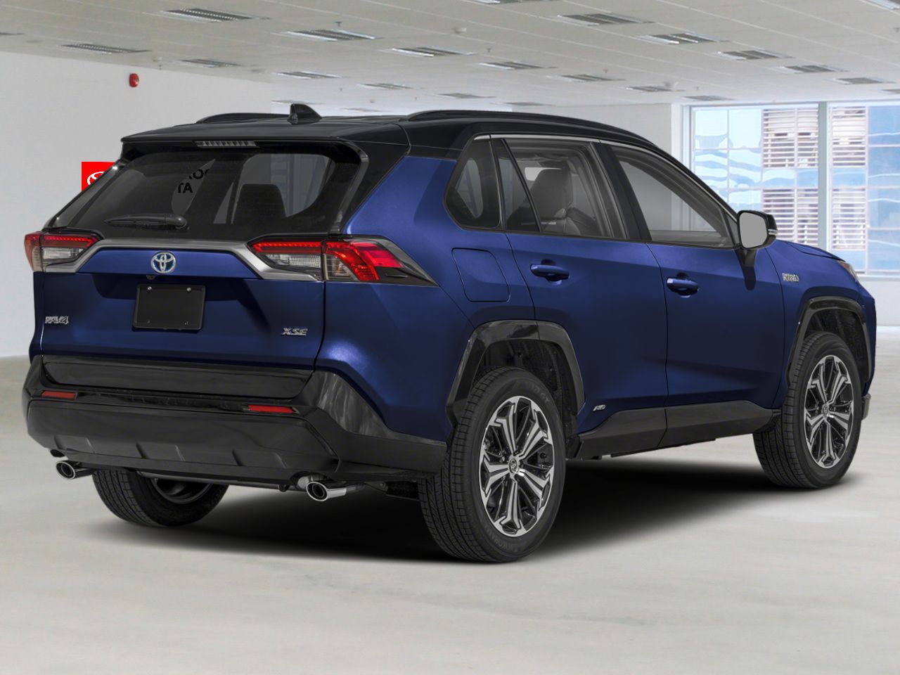Toyota RAV4 hybride rechargeable XSE 2025 Bleu héliographique avec toit noir Sherbrooke - photo #1