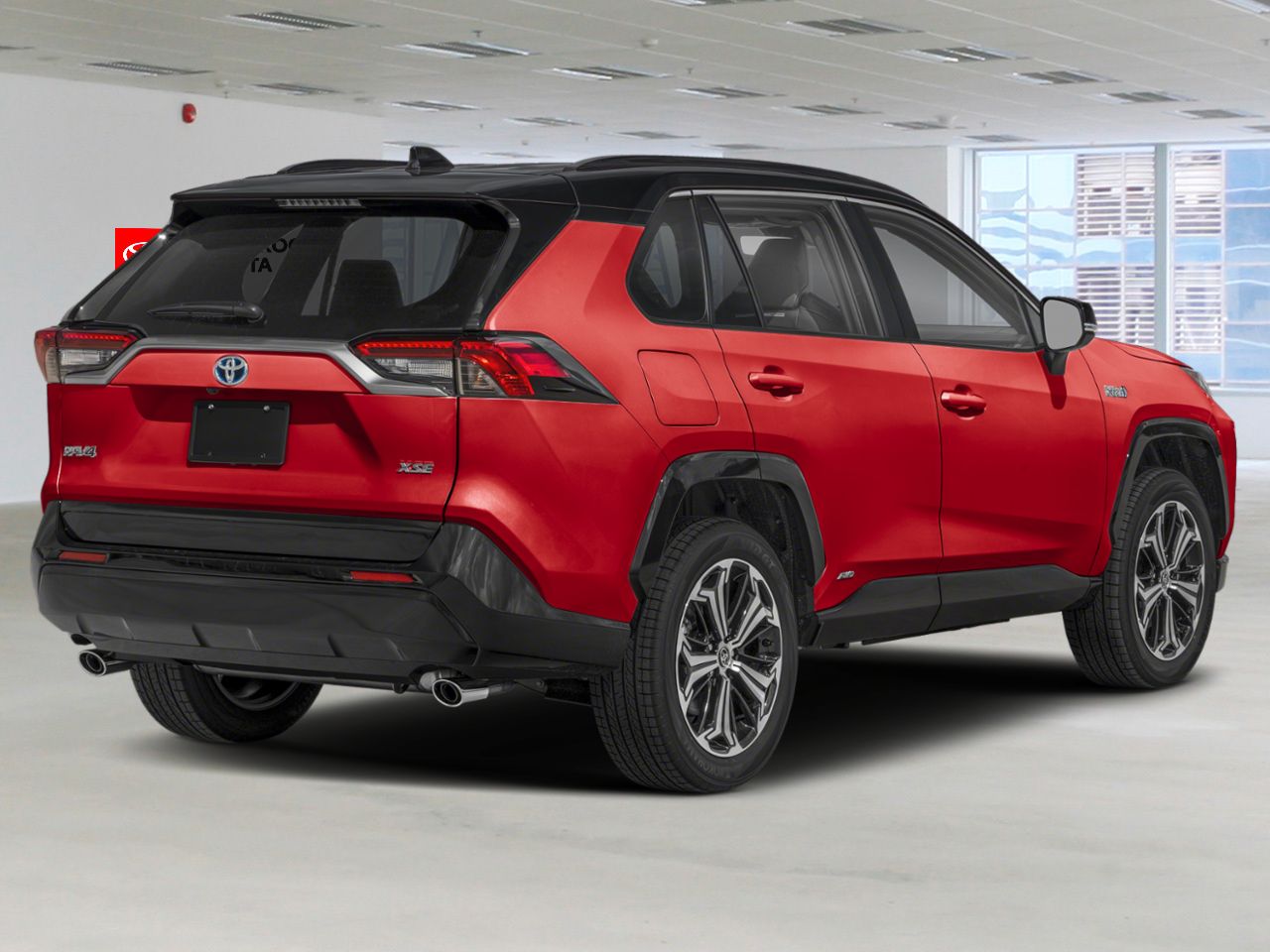 2025 Toyota RAV4 Plug-In Hybrid JTMGB3FV9SD284401 Supersonic Red w/Black Roof Sherbrooke - photo #1