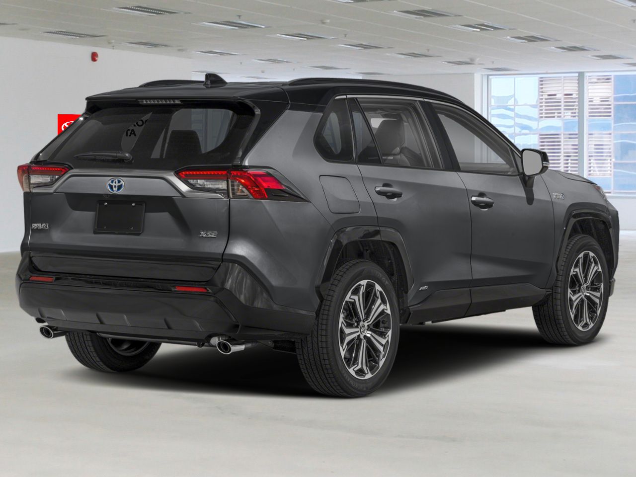 Toyota RAV4 hybride rechargeable XSE 2025 Gris magnétique métallisé avec toit noir Sherbrooke - photo #1
