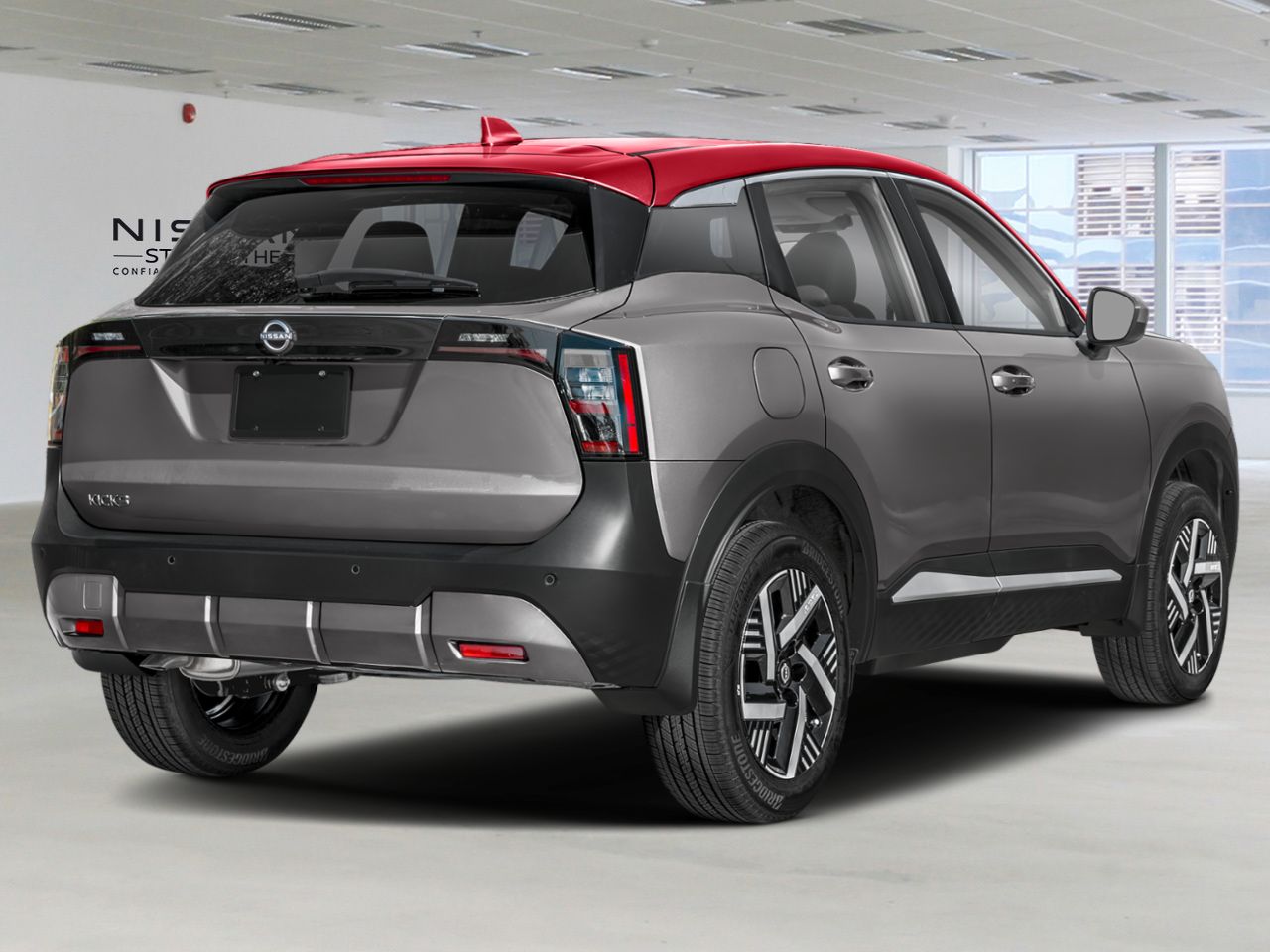 Nissan Kicks 2026 Gris poudre m&eacute;tallis&eacute;/Couche teint&eacute;e Braise &eacute;carlate Ste-Agathe des Monts - photo #1