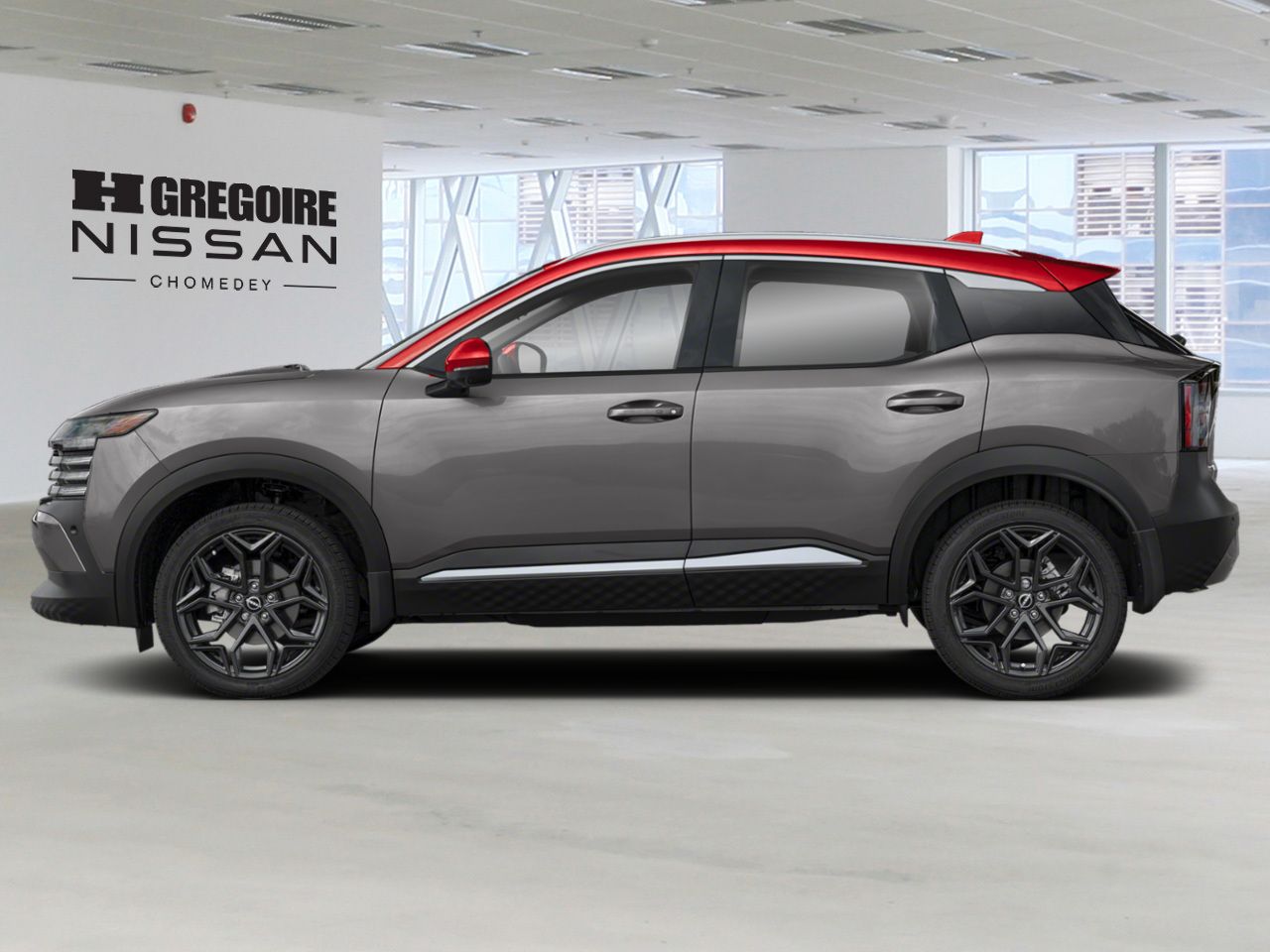 2026 Nissan Kicks Gun Metal Metallic/Scarlet Ember Tintcoat Laval - photo #1
