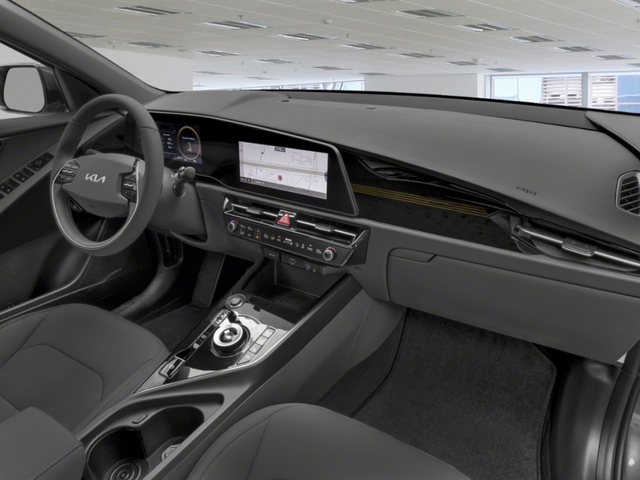 Kia Niro &eacute;lectrique 2026 Vert paysage urbain Nantes - photo #4
