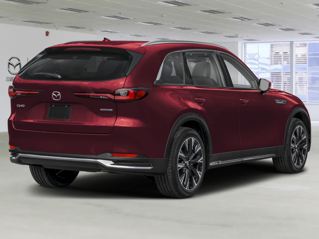 MAZDA CX-90 hybride rechargeable GT TI 2026 Rouge artisanal cristal m&eacute;tallis&eacute; Saint-J&eacute;r&ocirc;me - photo #2