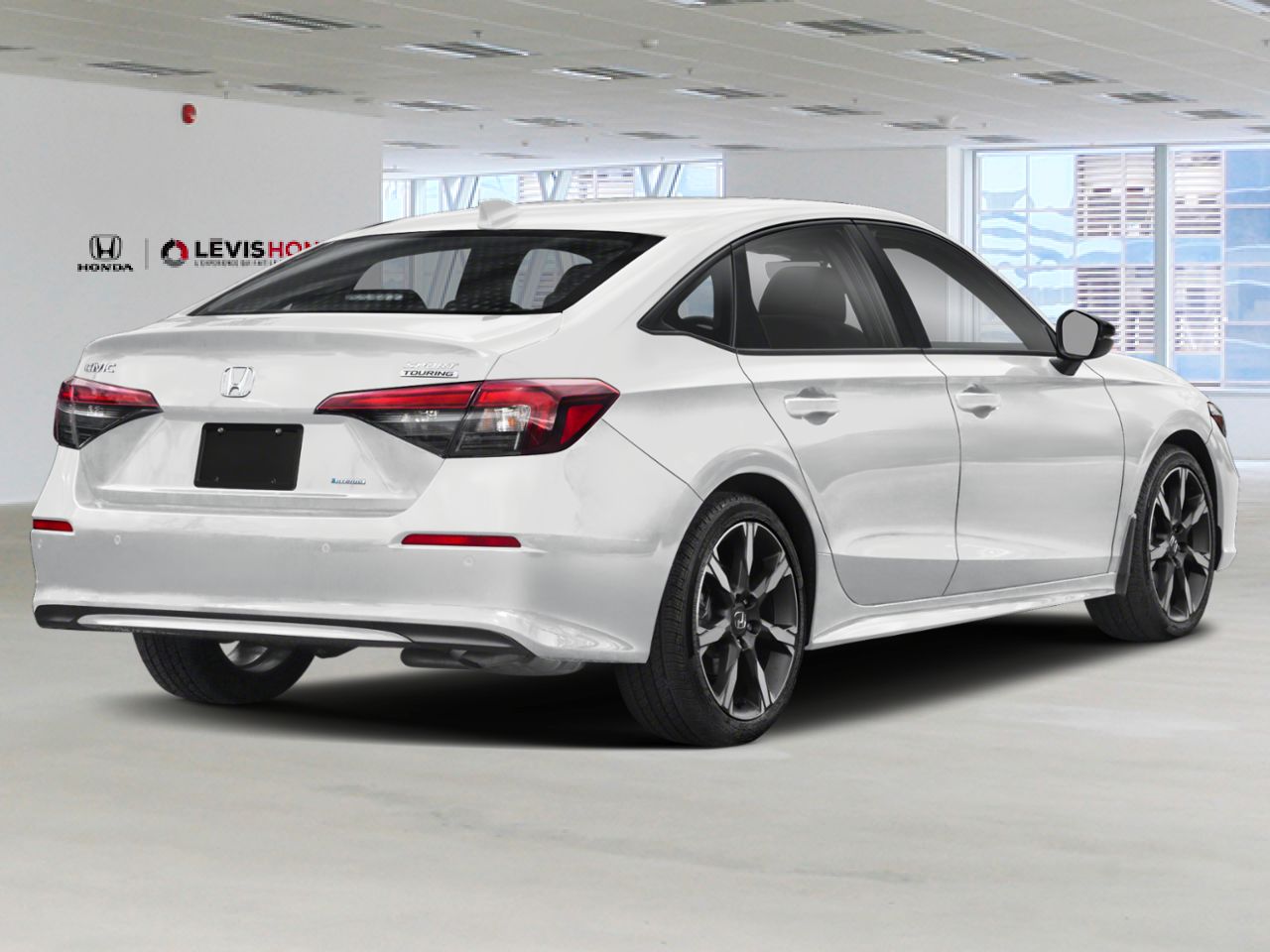 2026 HONDA Civic Sedan Hybrid Sport Touring eCVT Platinum White Pearl L&eacute;vis - photo #1