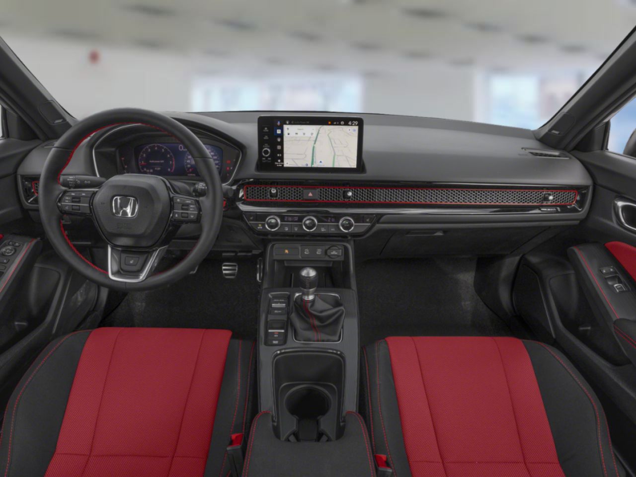 2026 Honda CIVIC SDN SI CIVIC SDN SI NOIR CRISTAL NACR (NH-731P)-NOIR-ROUGE L&eacute;vis - photo #6