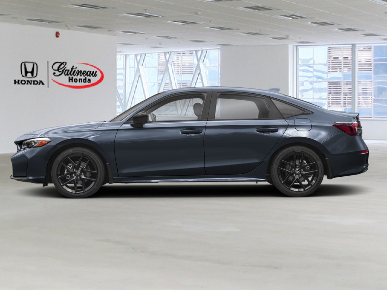 2026 Honda Civic hybride berline Sport eCVT GRIS M&Eacute;T&Eacute;ORITE M&Eacute;TALLIS&Eacute;(NH-904M)-GRIS Gatineau - photo #2