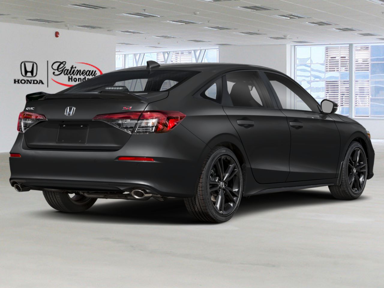 Honda Civic Si berline Manuelle 2026 NOIR CRISTAL NACR&Eacute;(NH-731P)-NOIR-ROUGE Gatineau - photo #2