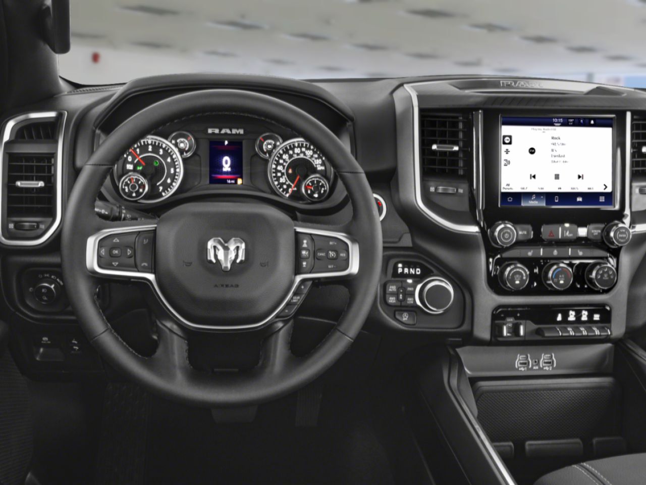 2025 RAM 1500 251400 | Big Horn cabine d'équipe 4x4 caisse de 5 pi 7 po Diamond Black Crystal Pearlcoat Gatineau - photo #4