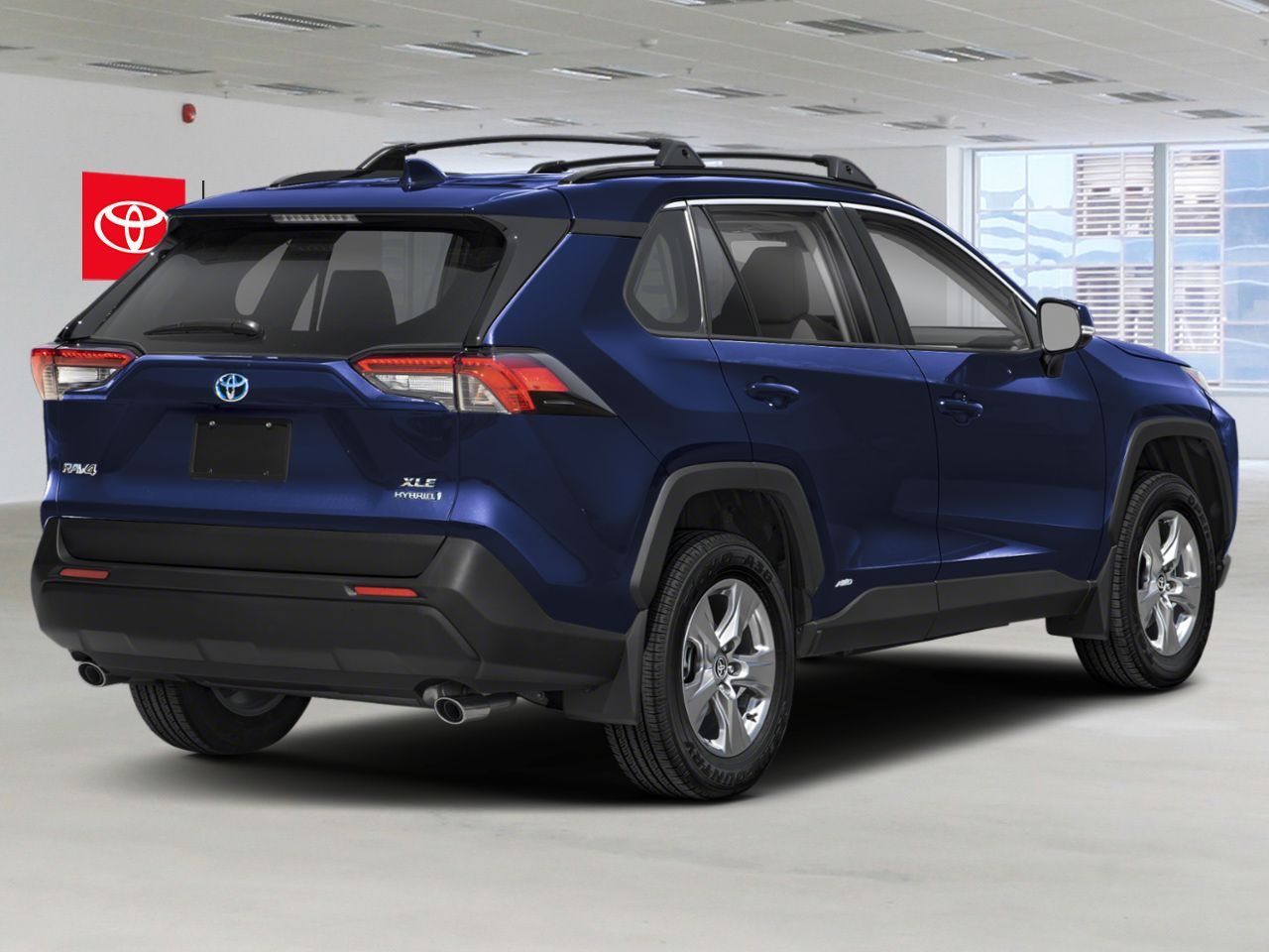 2025 Toyota RAV4 Hybrid XLE AWD / CLEAN CARFAX / HEATED SEATS / MOONROOF / ALLOY WHEELS / CARPLAY AND ANDROID AUTO Blue Mississauga - photo #2