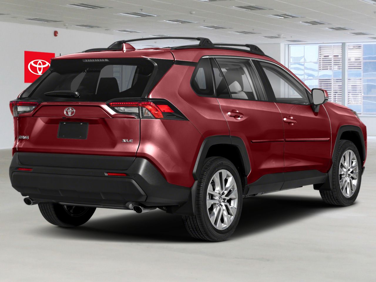 2025 Toyota RAV4 XLE AWD / CLEAN CARFAX / HEATED SEATS / MOONROOF / ALLOY WHEELS / CARPLAY AND ANDROID AUTO Red Mississauga - photo #1