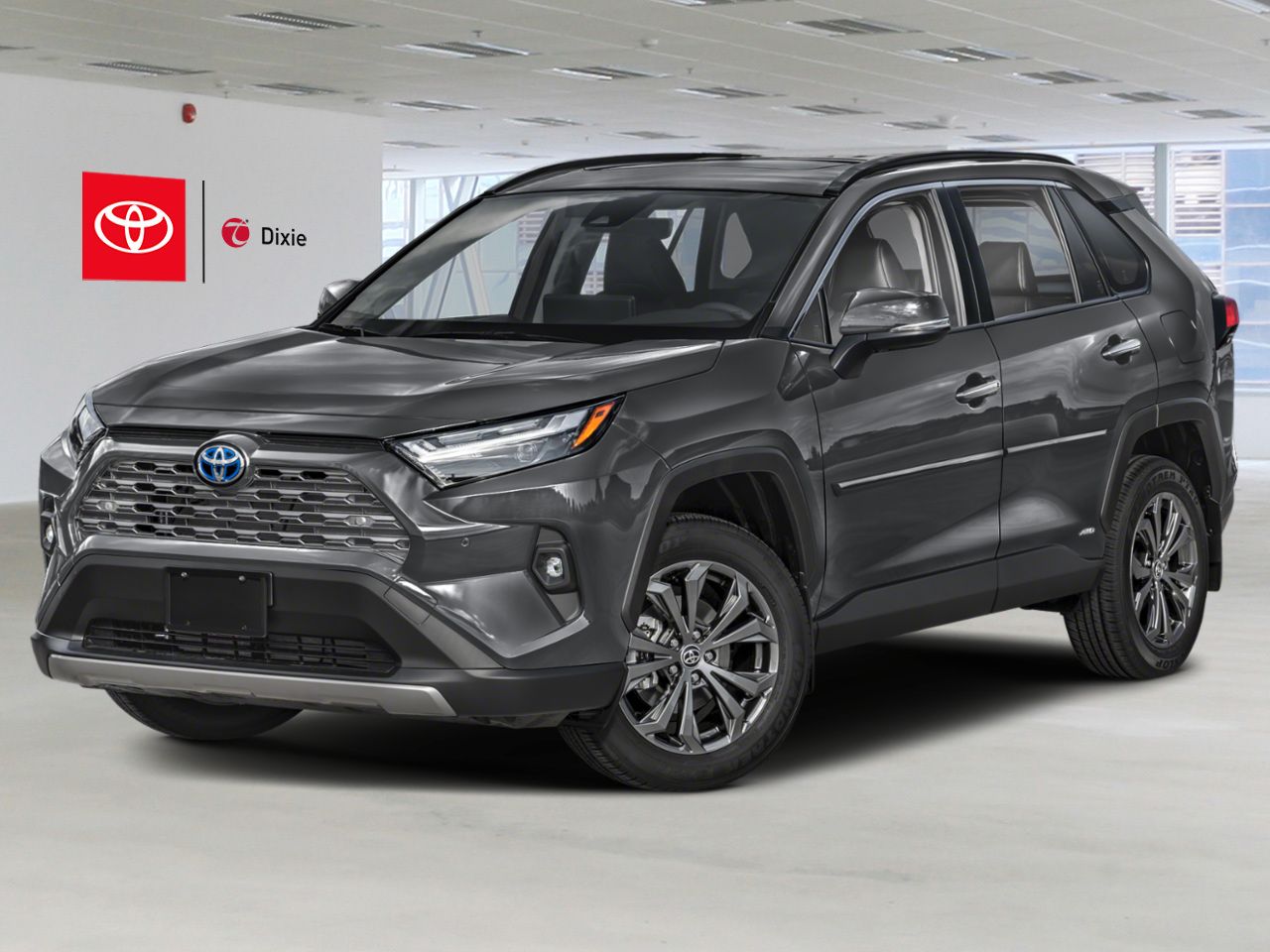 2023 Toyota RAV4 Hybrid Limited AWD / CLEAN CARFAX / HEATED AND VENTILATED SEATS / MOONROOF / ALLOY WHEELS / CARPLAY AND ANDROID AUTO Grey Mississauga - photo #0