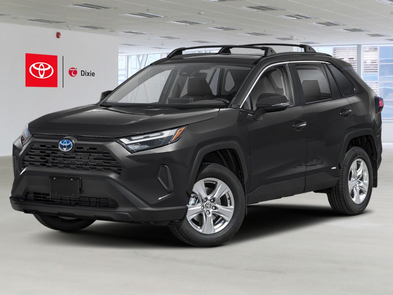 2023 Toyota RAV4 Hybrid XLE AWD / HEATED SEATS / MOONROOF / ALLOY WHEELS / CARPLAY AND ANDROID AUTO Black Mississauga - photo #0