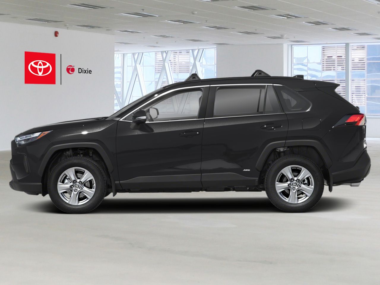 2023 Toyota RAV4 Hybrid XLE AWD / HEATED SEATS / MOONROOF / ALLOY WHEELS / CARPLAY AND ANDROID AUTO Black Mississauga - photo #1