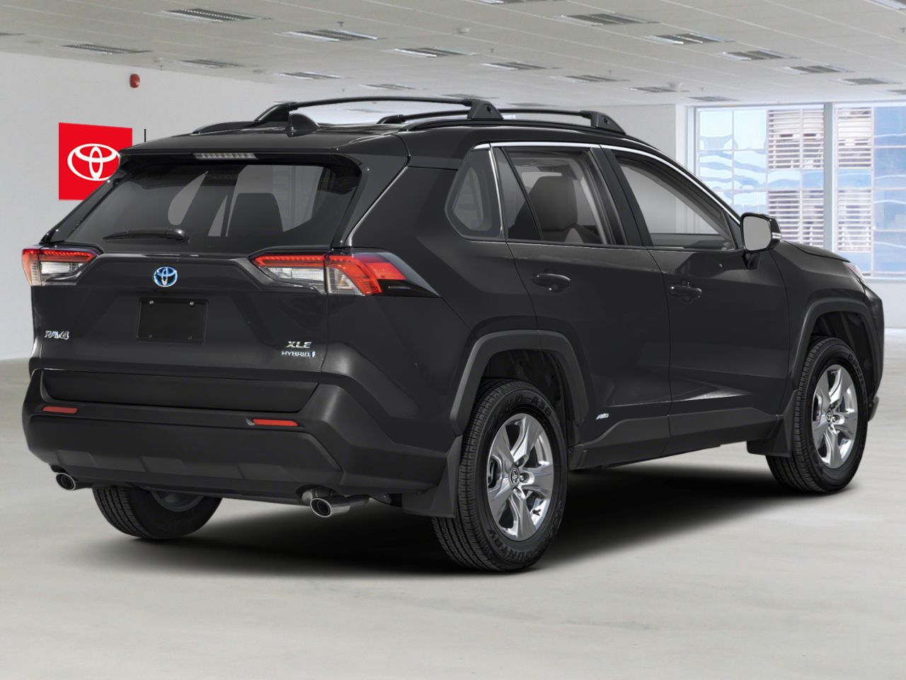 2023 Toyota RAV4 Hybrid XLE AWD / HEATED SEATS / MOONROOF / ALLOY WHEELS / CARPLAY AND ANDROID AUTO Black Mississauga - photo #2