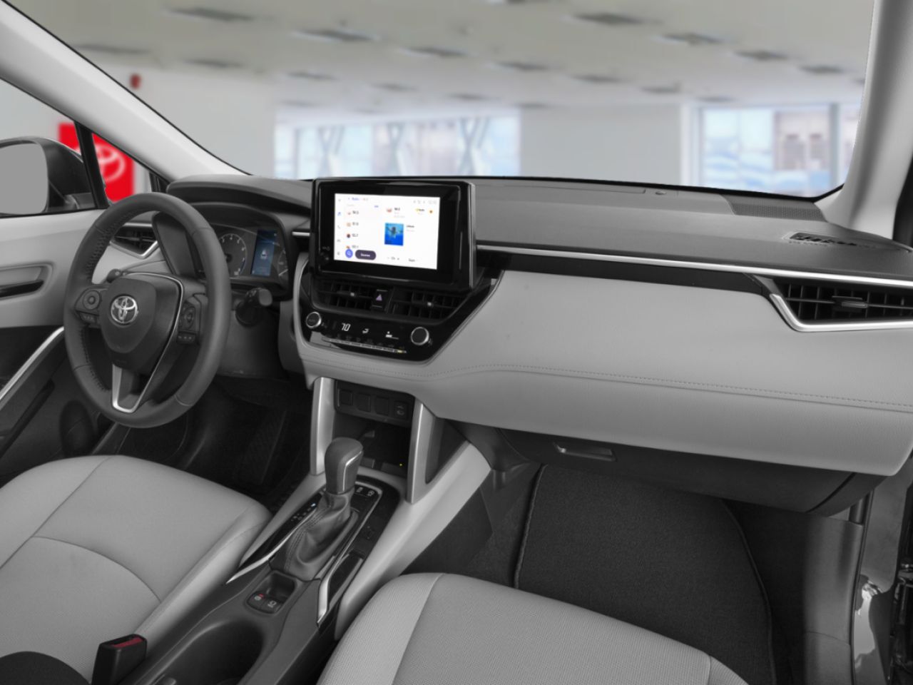 2025 Toyota Corolla Cross LE AWD / CLEAN CARFAX / HEATED SEATS / TOYOTA SAFETY SENSE / CARPLAY AND ANDROID AUTO Grey Mississauga - photo #7