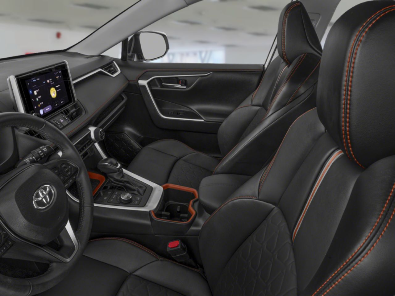 2024 Toyota RAV4 TRAIL AWD / HEATED SEATS / LEATHER SURFACE / MOONROOF / ALLOY WHEELS / CARPLAY AND ANDROID AUTO Black Mississauga - photo #6