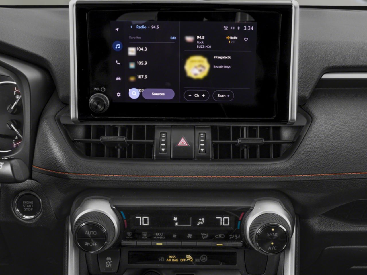 2024 Toyota RAV4 TRAIL AWD / HEATED SEATS / LEATHER SURFACE / MOONROOF / ALLOY WHEELS / CARPLAY AND ANDROID AUTO Black Mississauga - photo #10