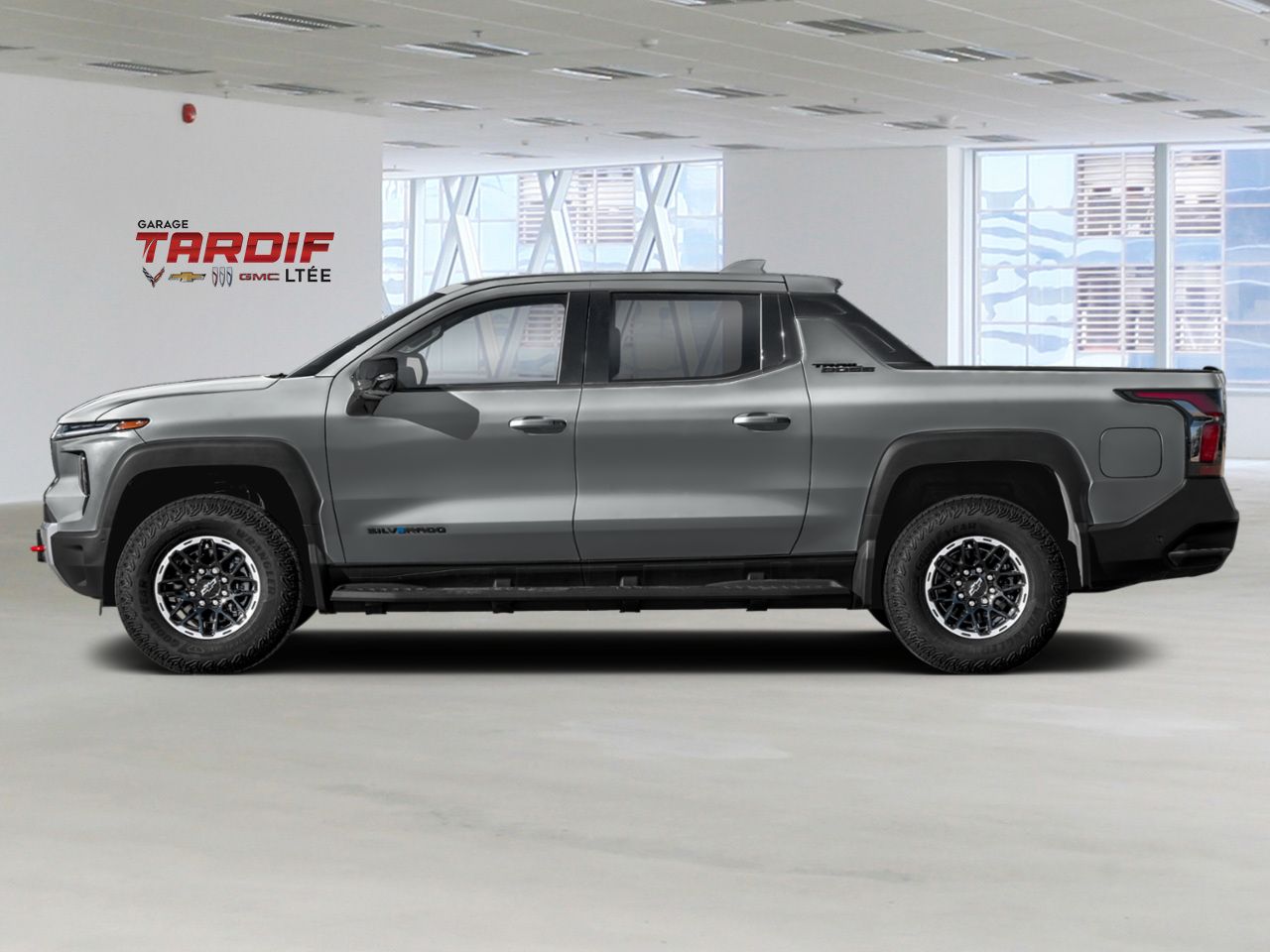 CHEVROLET Silverado EV Trail Boss cabine multiplace 4RMe &agrave; autonomie prolong&eacute;e 2026 Gris Magnus mat m&eacute;tallis&eacute; Amos - photo #1