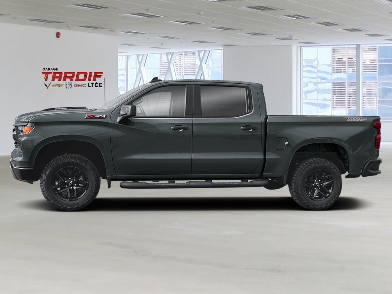 CHEVROLET Silverado 1500 Custom Trail Boss cabine multiplace 4RM 157 po 2026 Gris cypr&egrave;s Amos - photo #1
