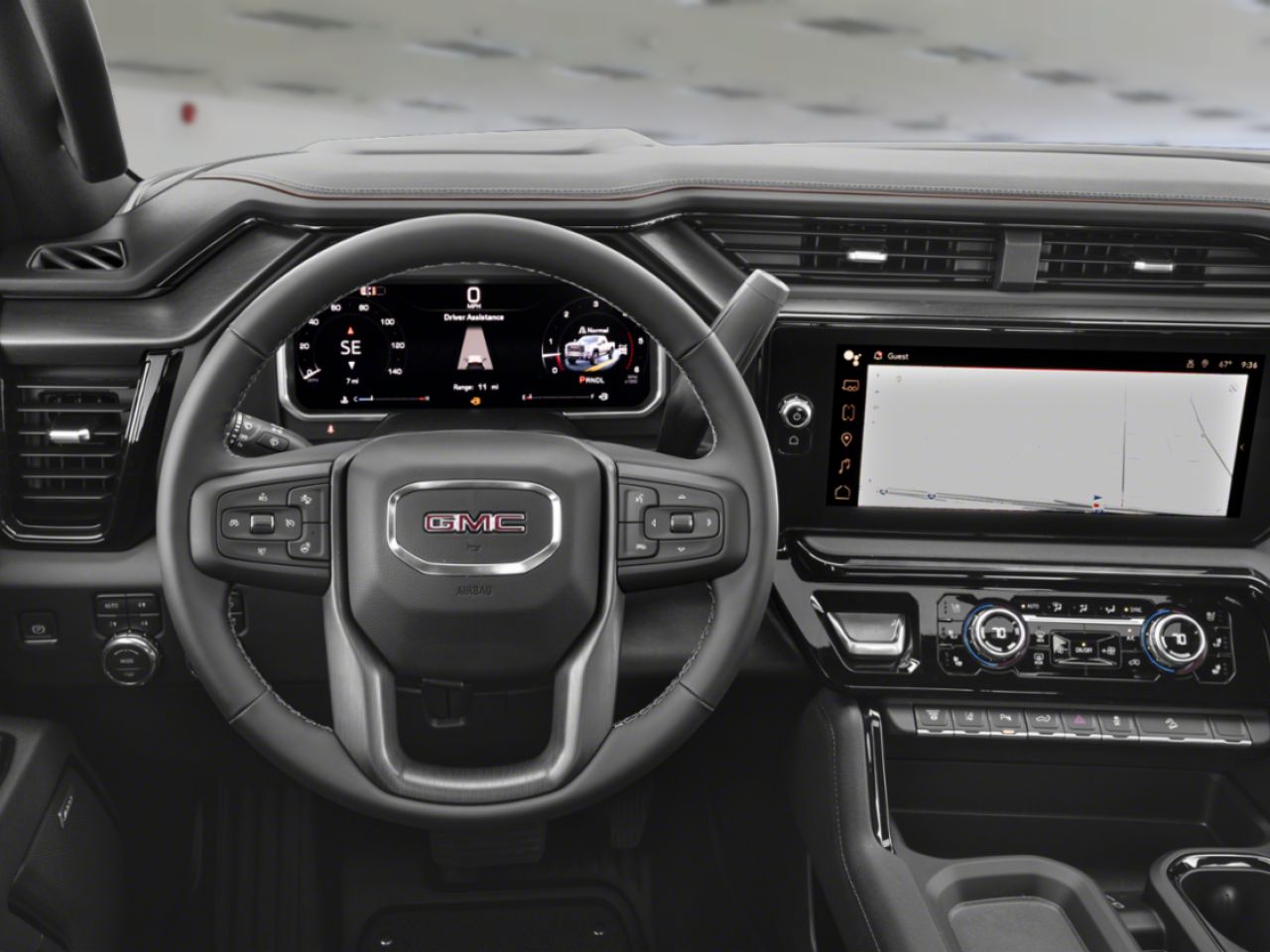 GMC Sierra 2500HD AT4 cabine multiplace 4RM 172 po 2026 Noir onyx Amos - photo #9