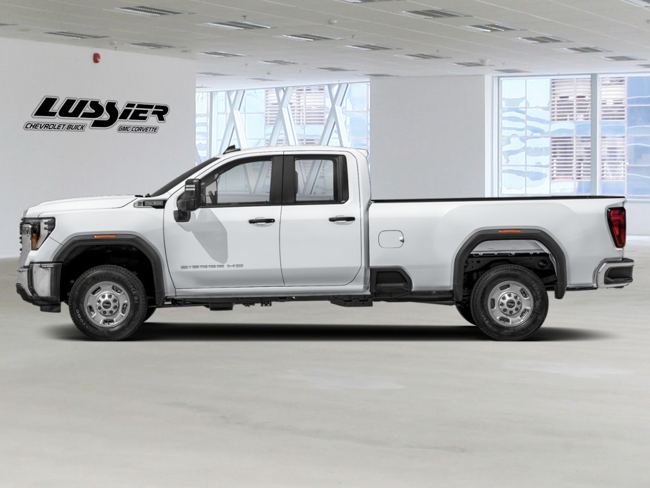 White 2024 GMC Sierra 2500HD Pickup Truck Four-Wheel Drive Automatic