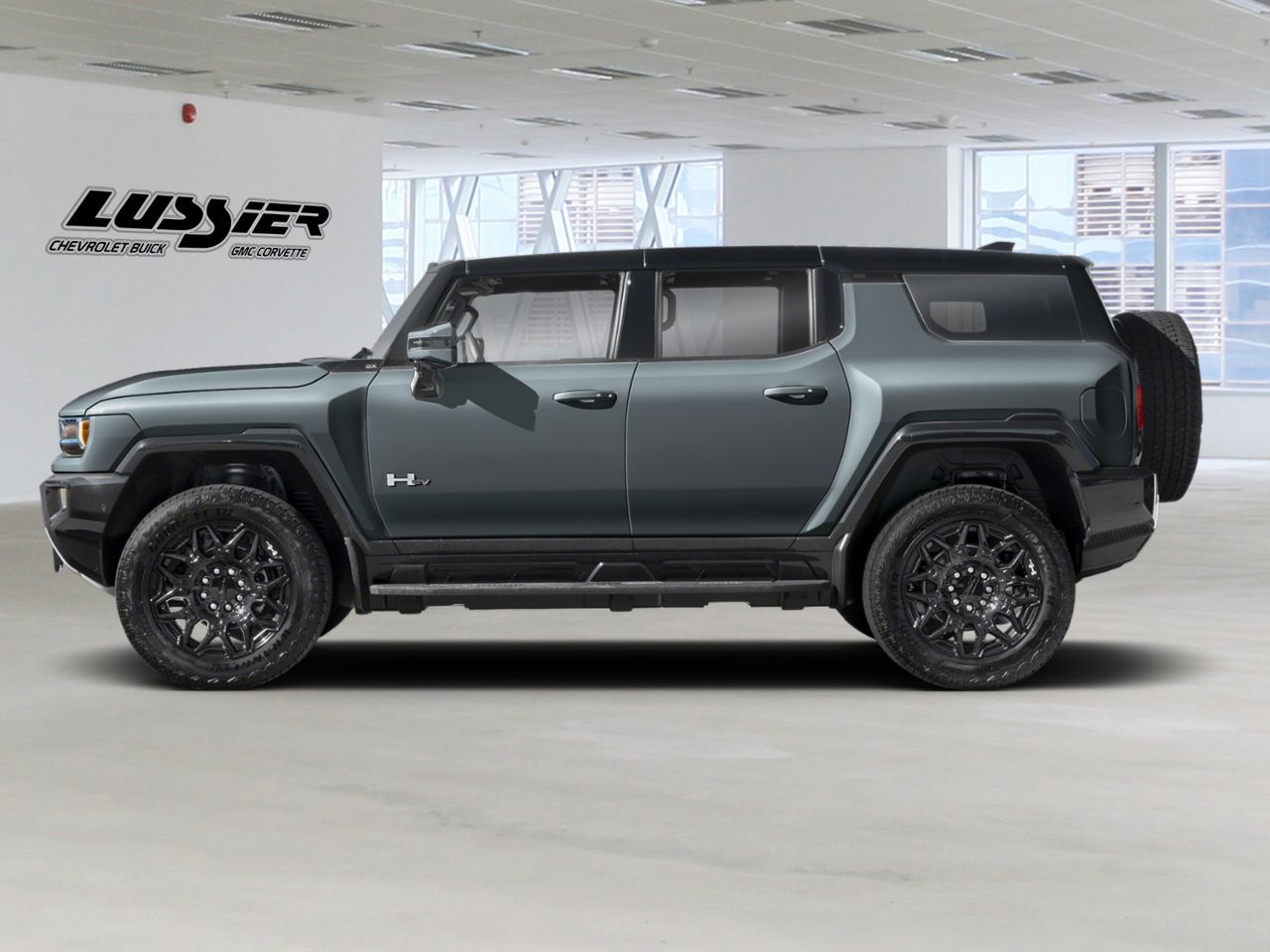 Gray 2026 GMC Hummer EV SUV 2X AWD SUV / Crossover All-Wheel Drive Automatic